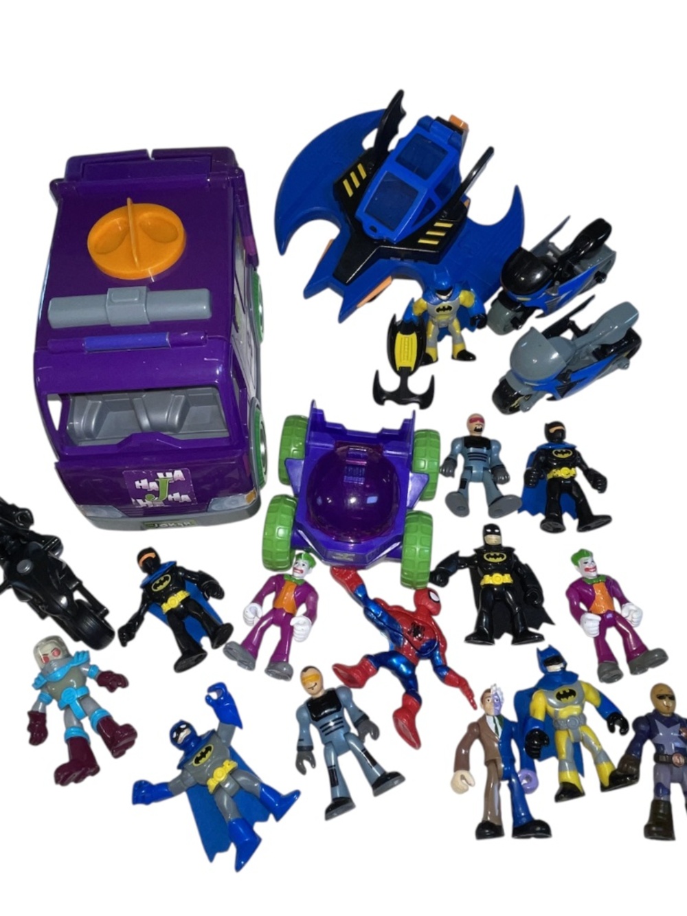 IMAGINEXT DC Super Friends LOT Batmobile Robin Cycle Mr. Freeze BATMAN SUPERMAN